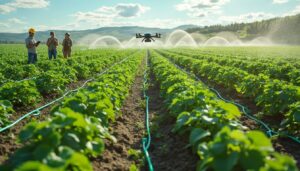 descubre cómo la tecnología innovadora está revolucionando la gestión del agua en el cultivo de patatas en gironde. aumenta la eficiencia y sostenibilidad en la agricultura con las últimas soluciones tecnológicas.