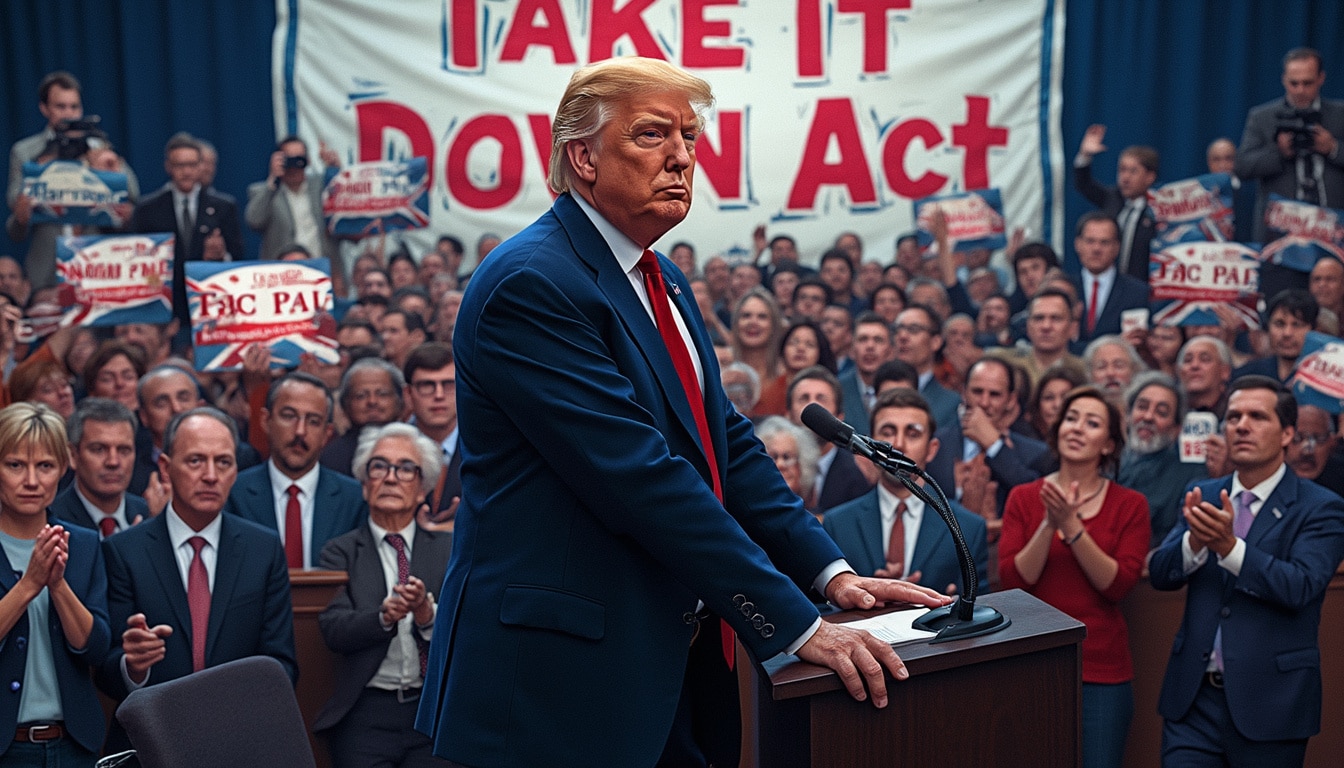 donald trump lanza una ofensiva contra los deepfakes explícitos con el 'take it down act', buscando proteger la integridad en línea y combatir la desinformación. descubre cómo esta iniciativa podría cambiar las reglas del juego en la lucha contra la manipulación digital.