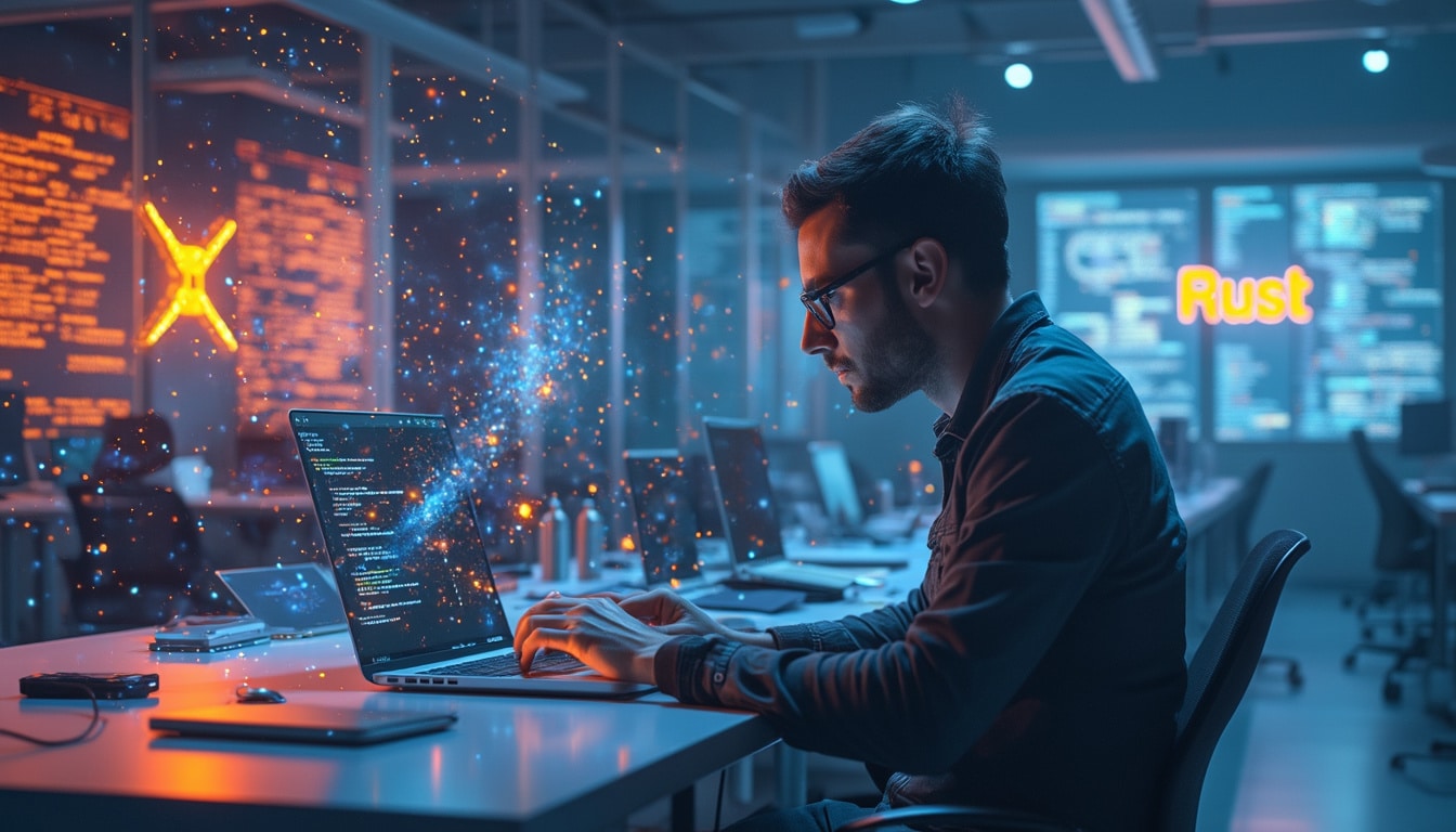 descubre rust, el lenguaje de programación que está transformando la forma en que construimos software. con su seguridad, velocidad y eficiencia, ¡apóyate en rust para llevar tus proyectos al siguiente nivel!
